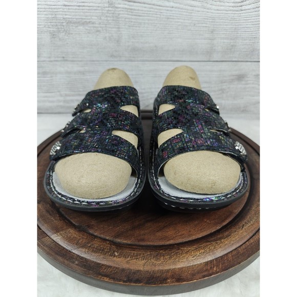 Alegria Venice Glimmer Glam Comfort Multi-Color Sandals Slides Size EU 39 - Picture 2 of 10